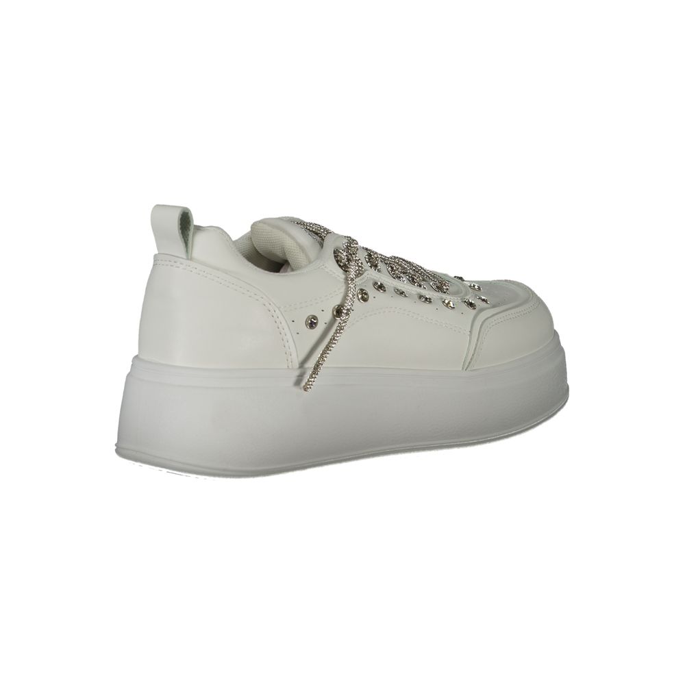 Laura Biagiotti White Polyester Athletic Sneakers Laura Biagiotti