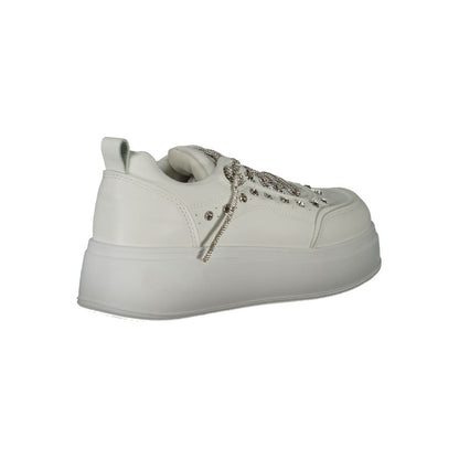 Laura Biagiotti White Polyester Athletic Sneakers Laura Biagiotti