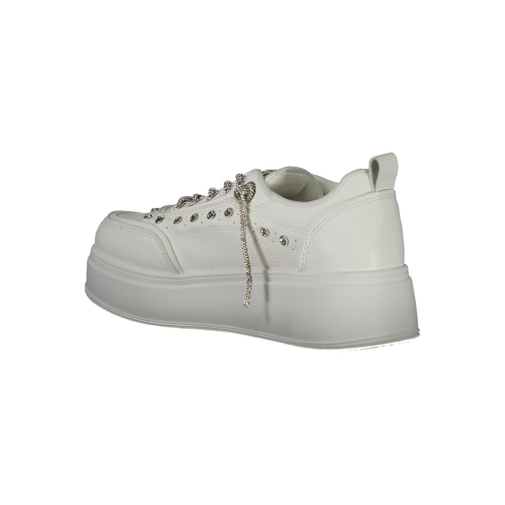 Laura Biagiotti White Polyester Athletic Sneakers Laura Biagiotti