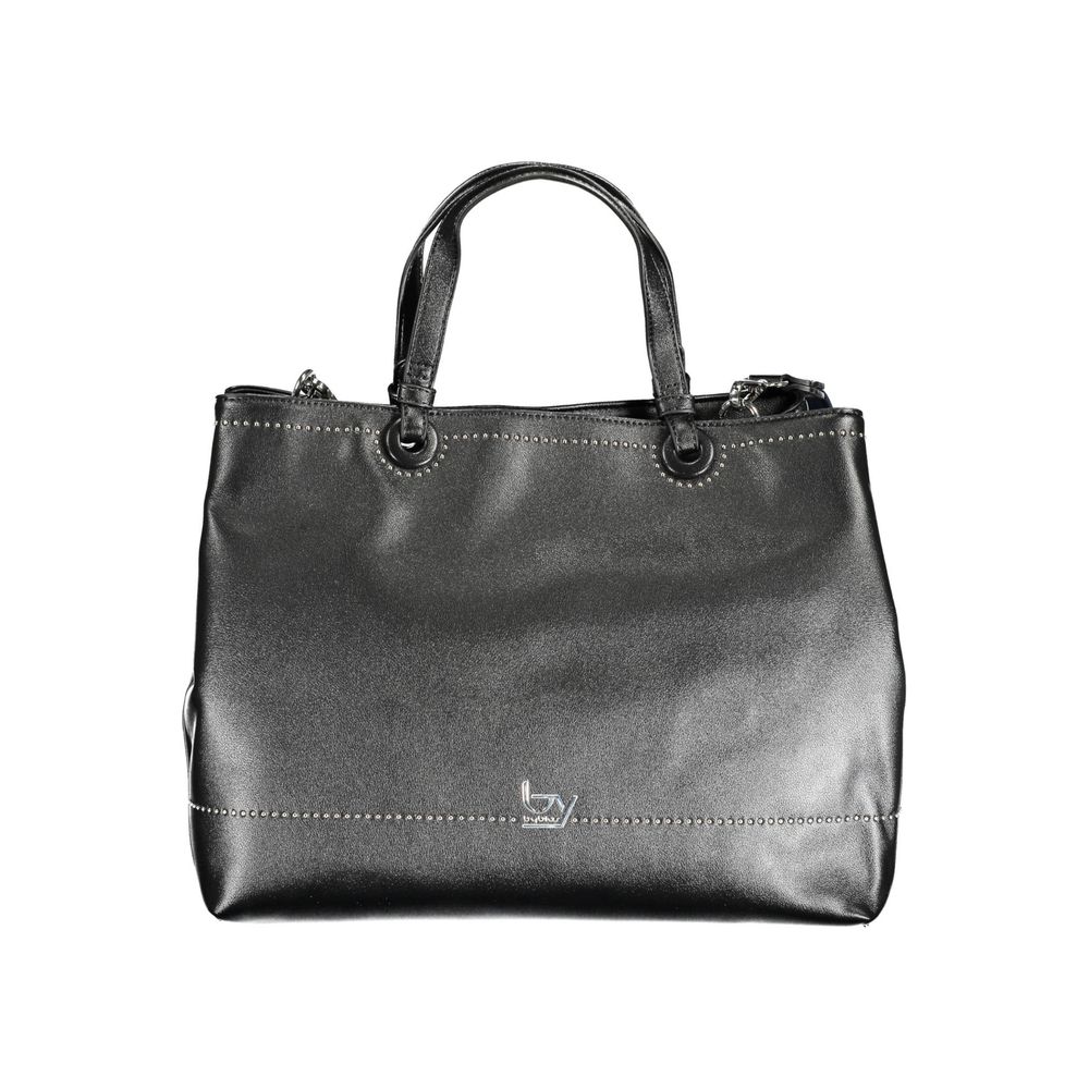 BYBLOS Black Polyurethane Women Handbag BYBLOS