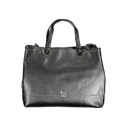 BYBLOS Black Polyurethane Women Handbag BYBLOS
