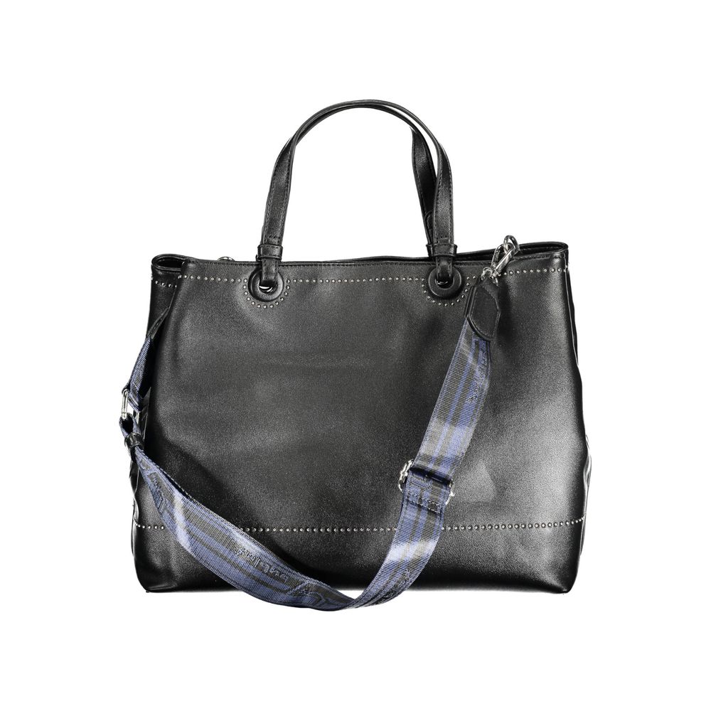 BYBLOS Black Polyurethane Women Handbag BYBLOS