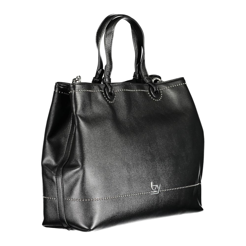 BYBLOS Black Polyurethane Women Handbag BYBLOS