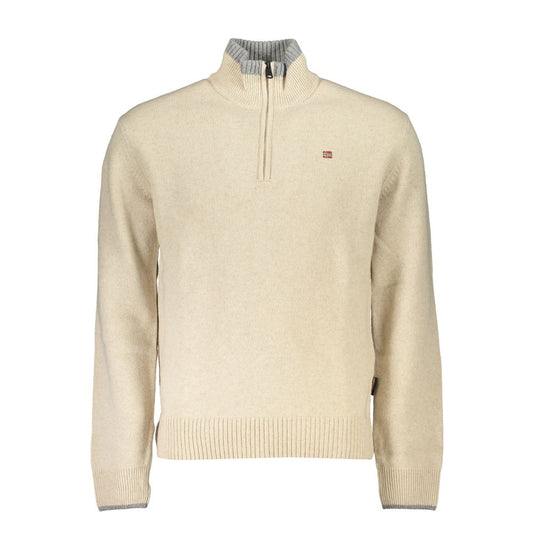 Napapijri Beige Tessuto Men Sweater