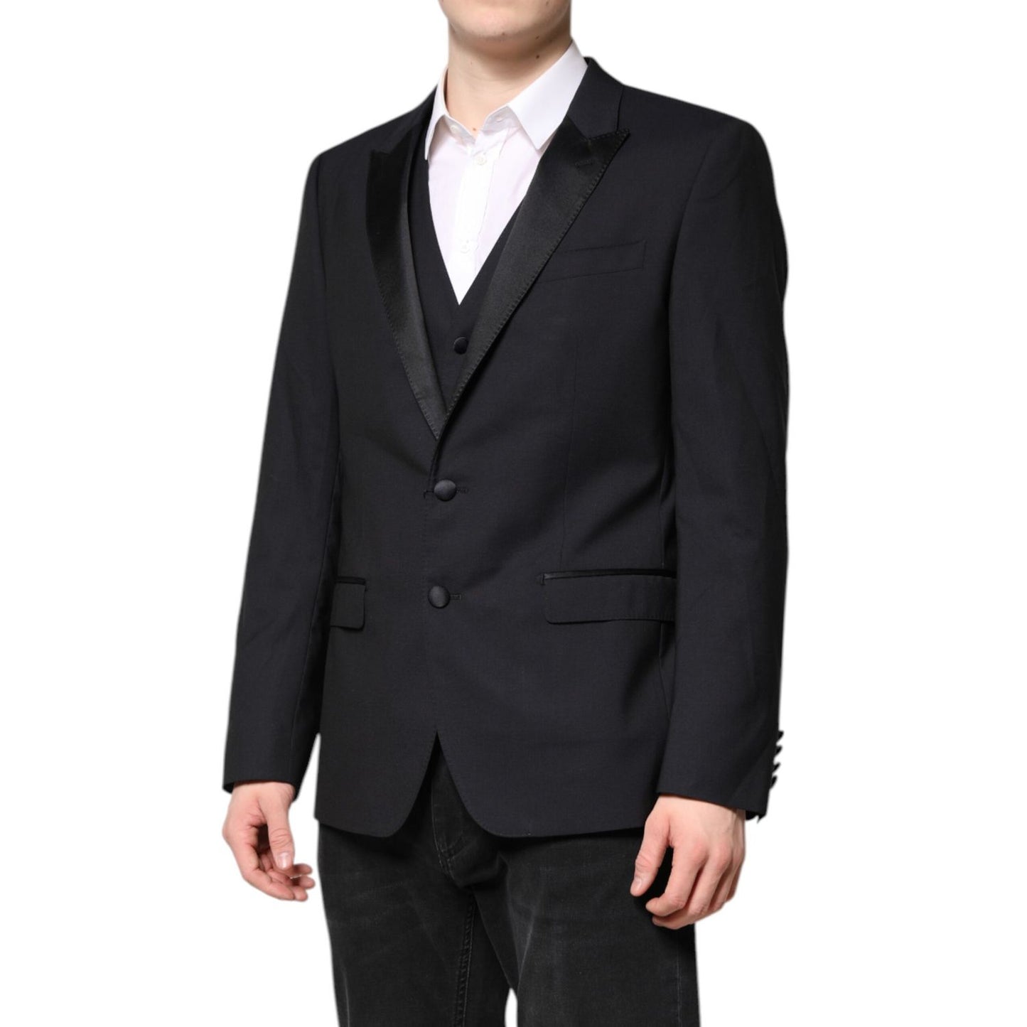 Dolce & Gabbana Dark Blue MARTINI Wool Suit 2 Piece Jacket