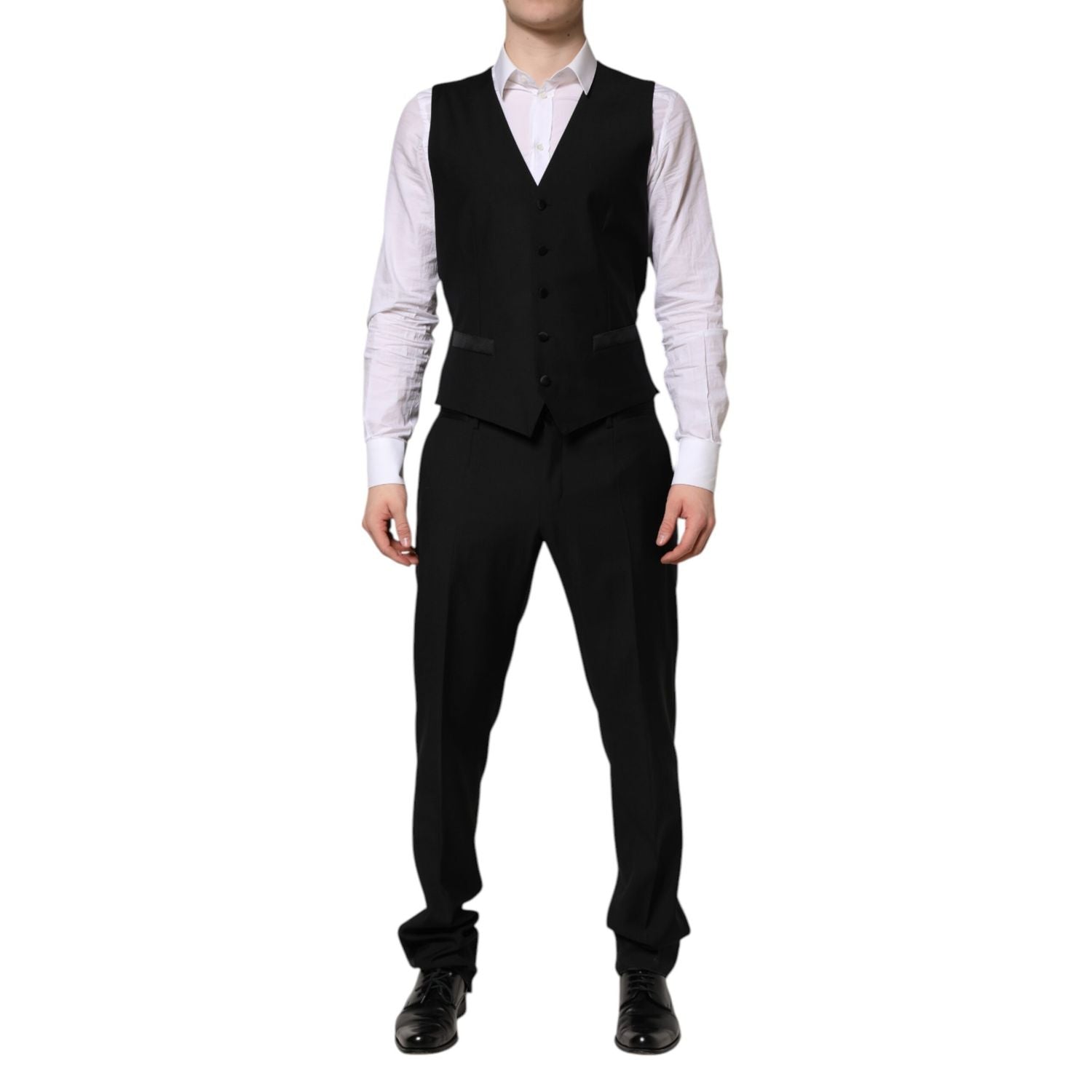 Dolce & Gabbana Black MARTINI Crystal Embellished 3 Pc Suit