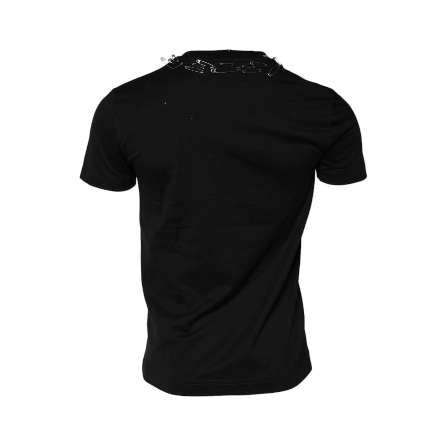 Dolce & Gabbana Black Logo Embellish Short Sleeves T-shirt