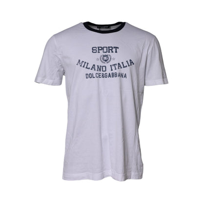 Dolce & Gabbana White DG Logo Print Short Sleeve T-shirt
