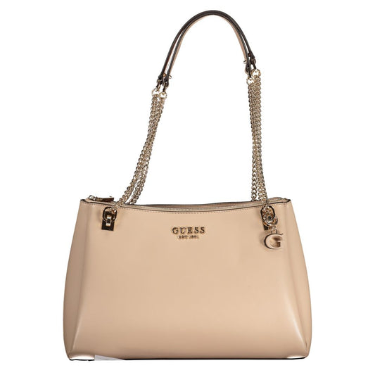 Guess Jeans Beige Polyurethane Women Handbag