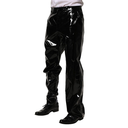 Dolce & Gabbana Black Nylon Straight Men Pants