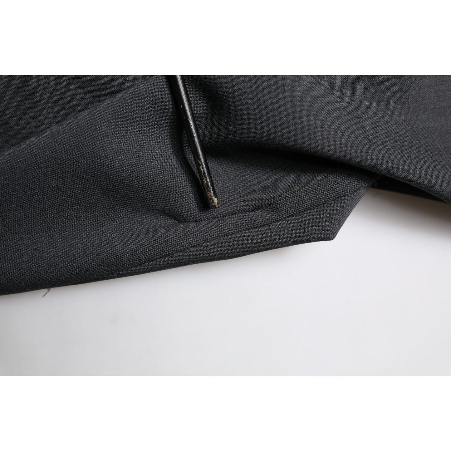 Dolce & Gabbana Black Wool Dress Slim Formal Pants