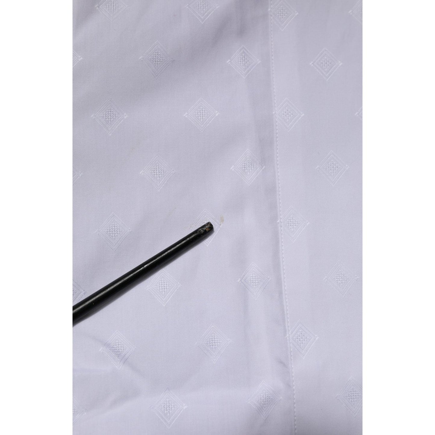 Dolce & Gabbana White Bib Cotton Poplin GOLD Formal Shirt