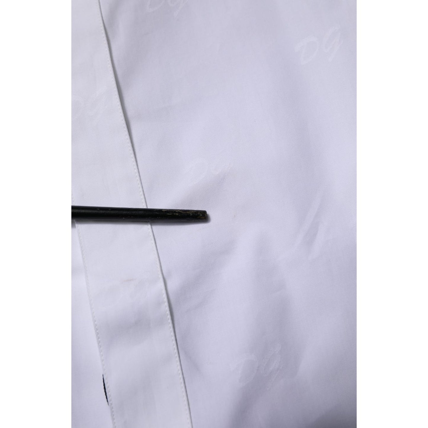 Dolce & Gabbana White GOLD Long Sleeves Dress Formal Shirt