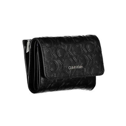 Calvin Klein Black Polyurethane Women Wallet
