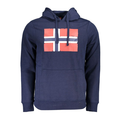 Norway 1963 Blue Cotton Men's Sweatshirt with Hood