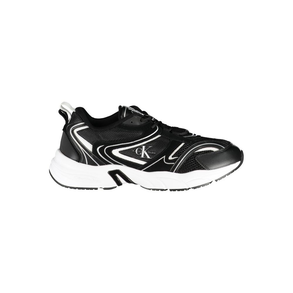 Calvin Klein Black Polyurethane Men's Sneaker