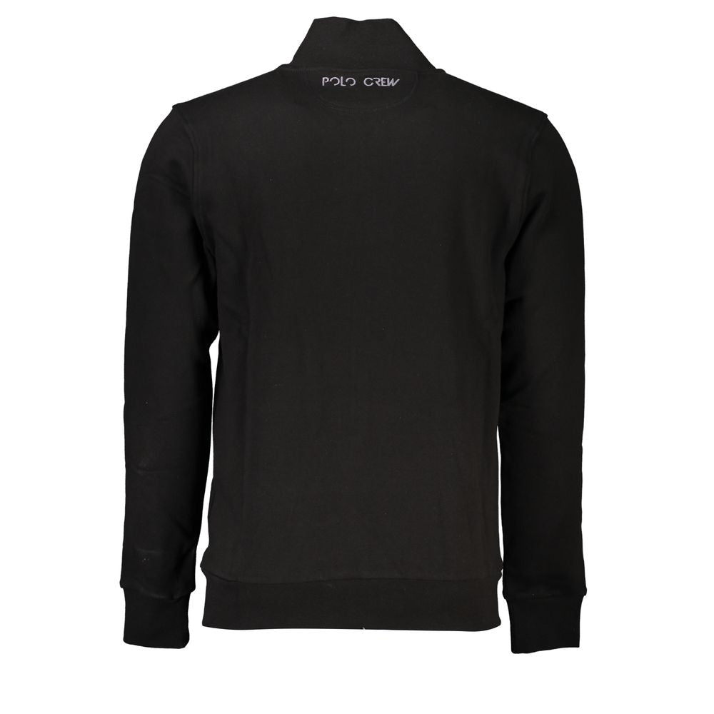 La Martina Black Cotton Men Sweatshirt