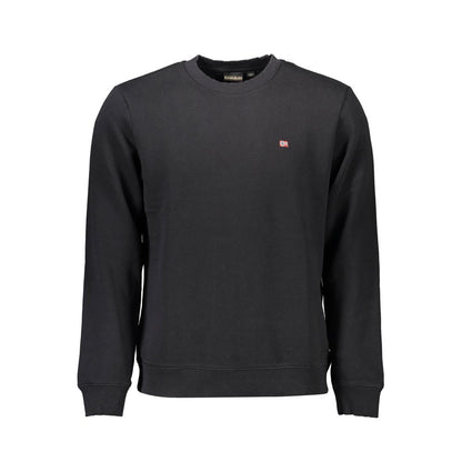 Napapijri Black Cotton Men Sweatshirt