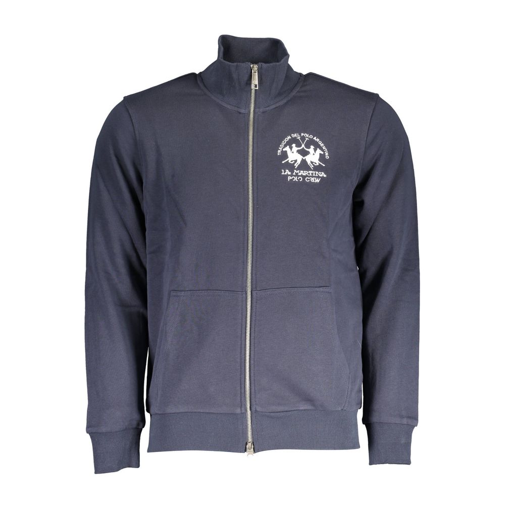La Martina Blue Cotton Men's Sweatshirt