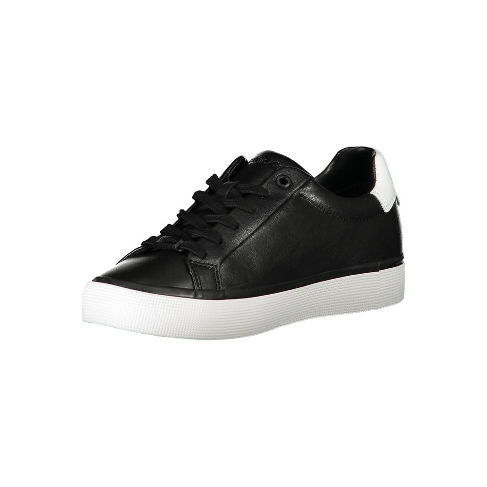 Calvin Klein Black Leather Women Sneaker