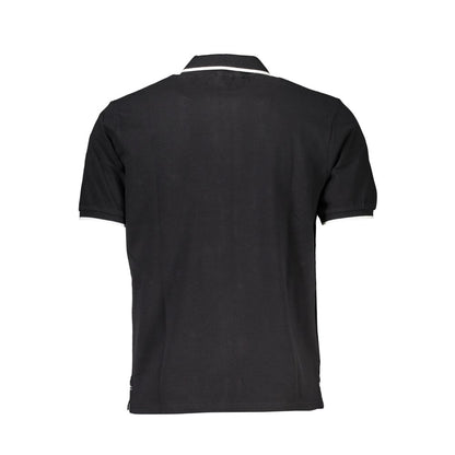 North Sails Black Cotton Men Polo Shirt