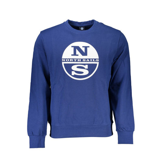 North Sails Blue Cotton Men's Sweatshirt