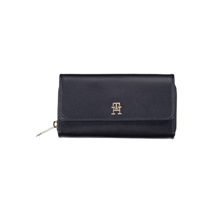 Tommy Hilfiger Blue Polyurethane Women Wallet