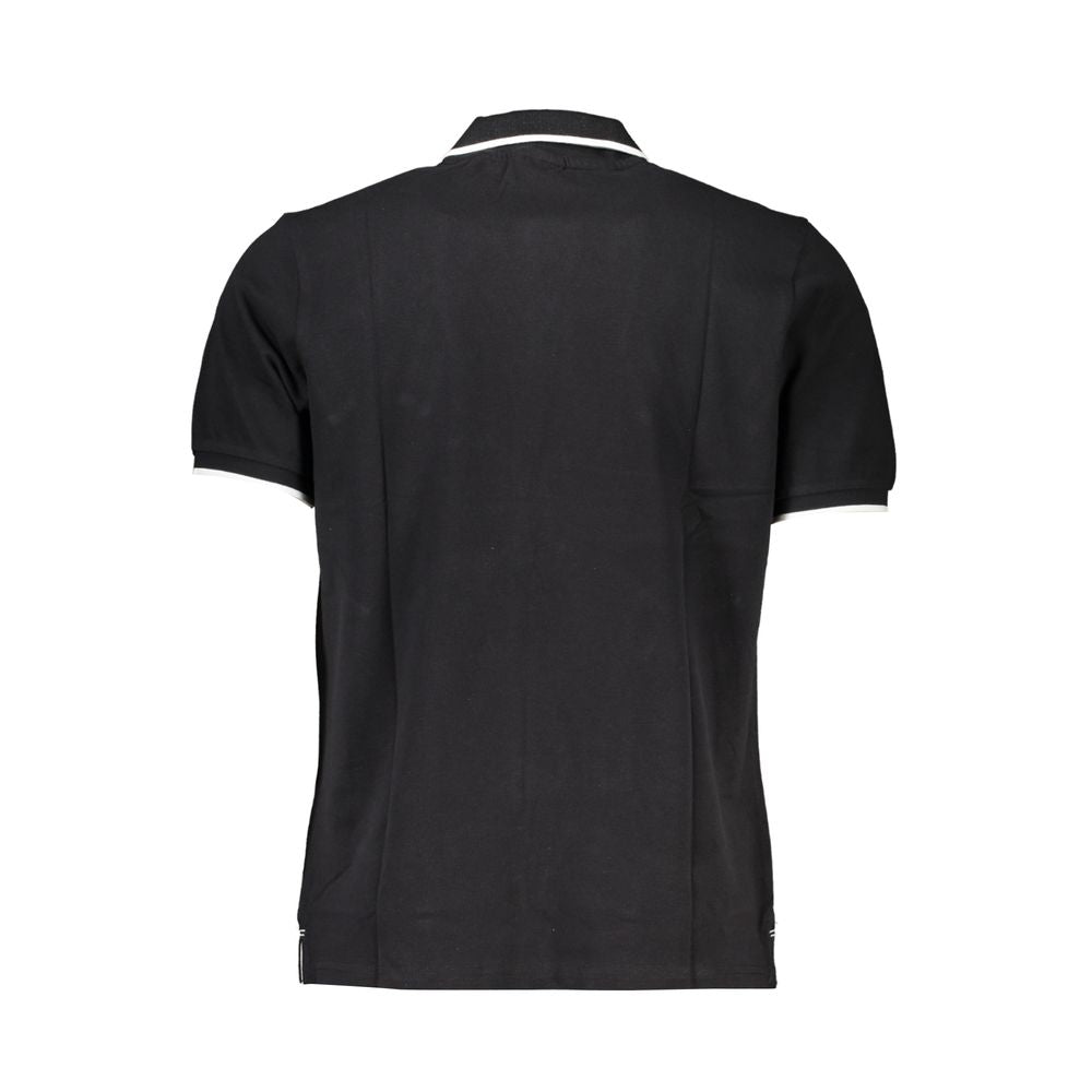 North Sails Black Cotton Men Polo Shirt