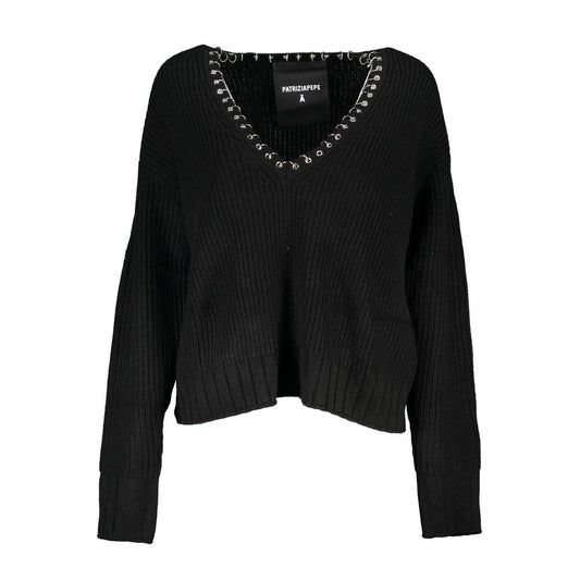 Patrizia Pepe Black Tessuto Women Sweater