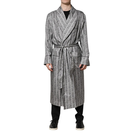 Dolce & Gabbana Multicolor Floral Robe Coat Wrap Jacket Dolce & Gabbana