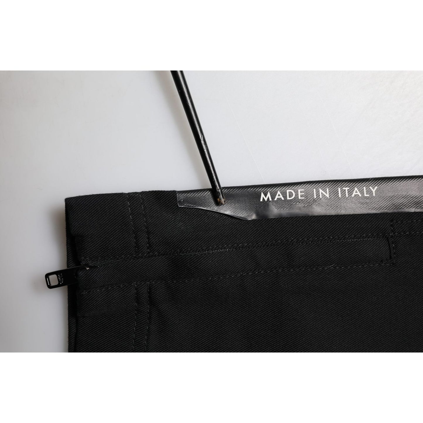 Dolce & Gabbana Black Cotton Formal Men Cropped Pants