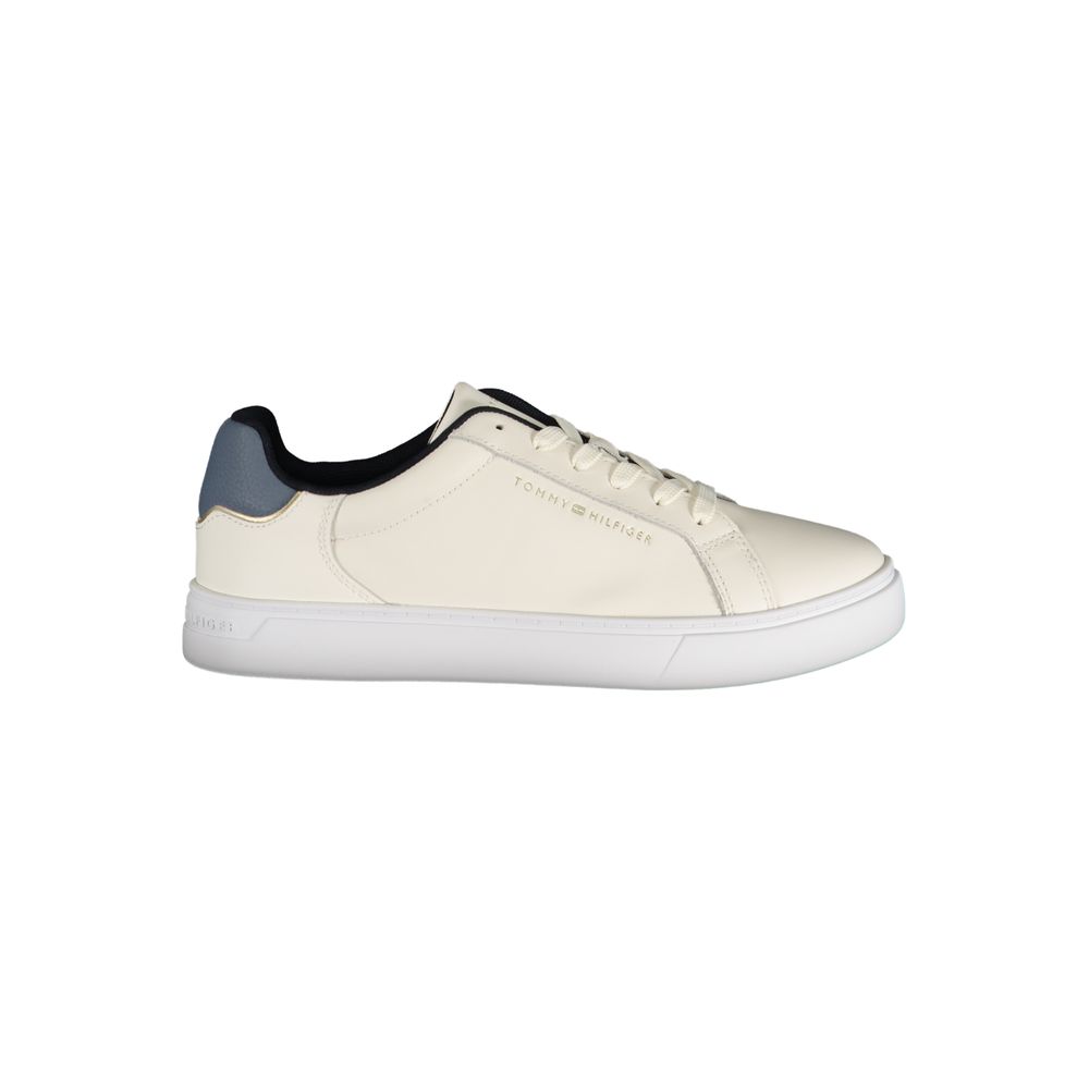 Tommy Hilfiger Beige Polyester Athletic Sneakers Tommy Hilfiger