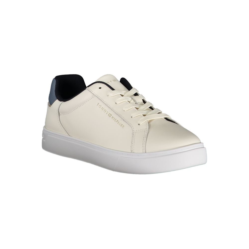 Tommy Hilfiger Beige Polyester Athletic Sneakers Tommy Hilfiger