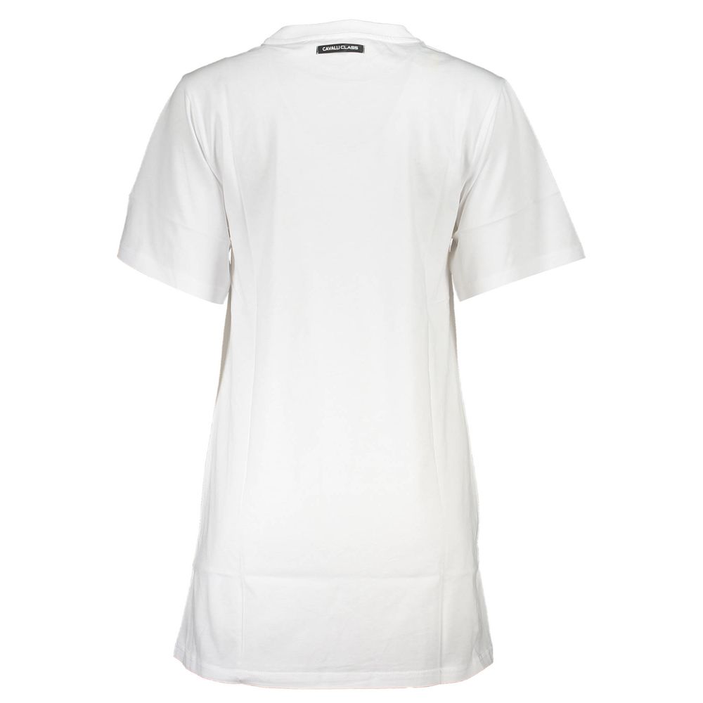 Cavalli Class White Cotton Women's Dress