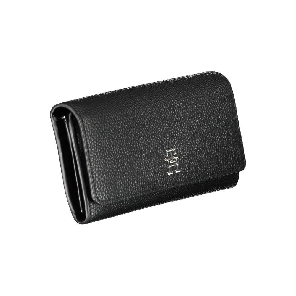 Tommy Hilfiger Black Polyurethane Women Wallet