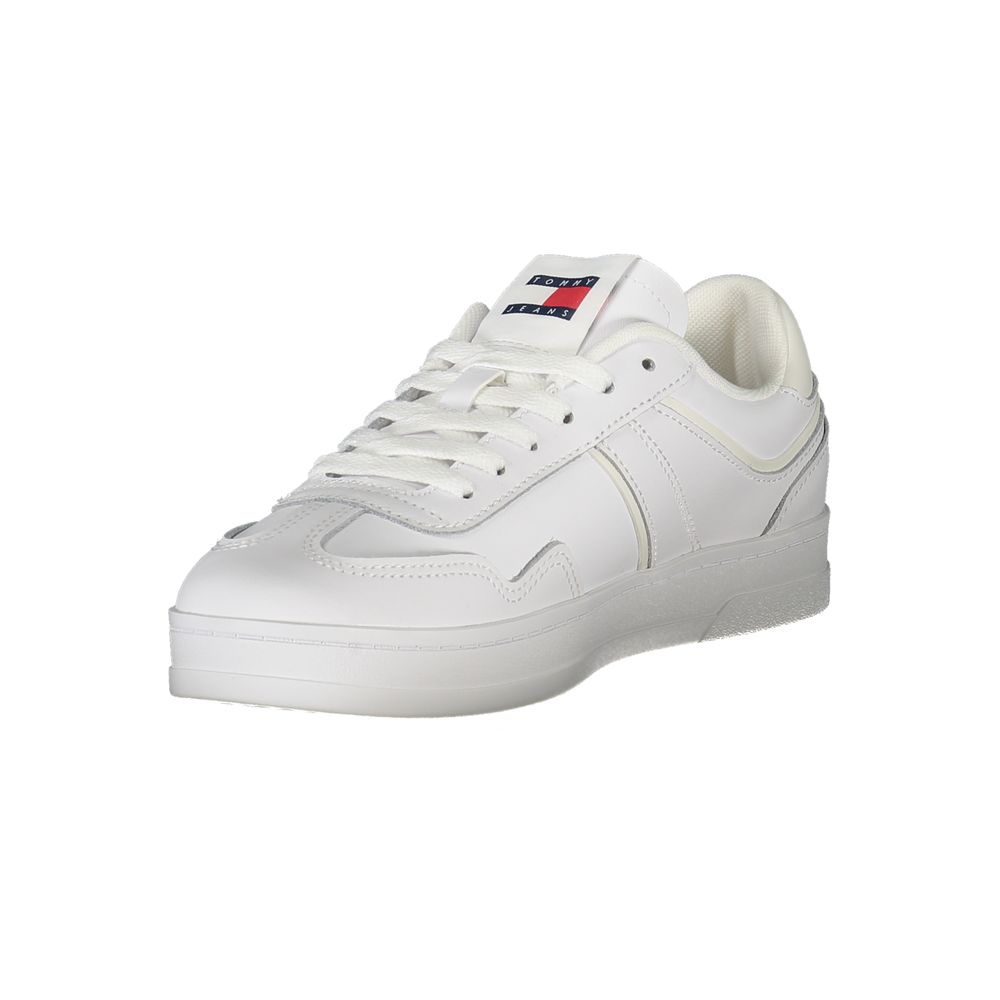 Tommy Hilfiger Bianco Polyurethane Women Sneaker