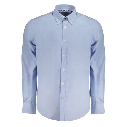 Harmont & Blaine Blue Cotton Dress Shirt Harmont & Blaine