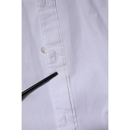 Dolce & Gabbana White Cotton GOLD Long Sleeves Dress Shirt