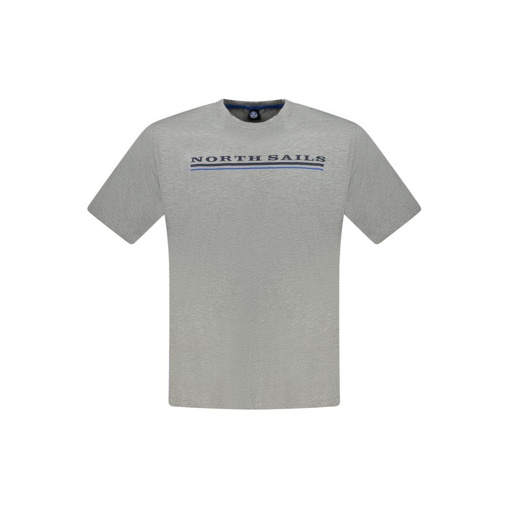 North Sails Grigio Cotton Men T-Shirt