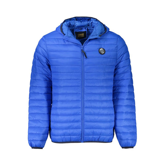Cavalli Class Blue Polyamide Shell Jacket Cavalli Class
