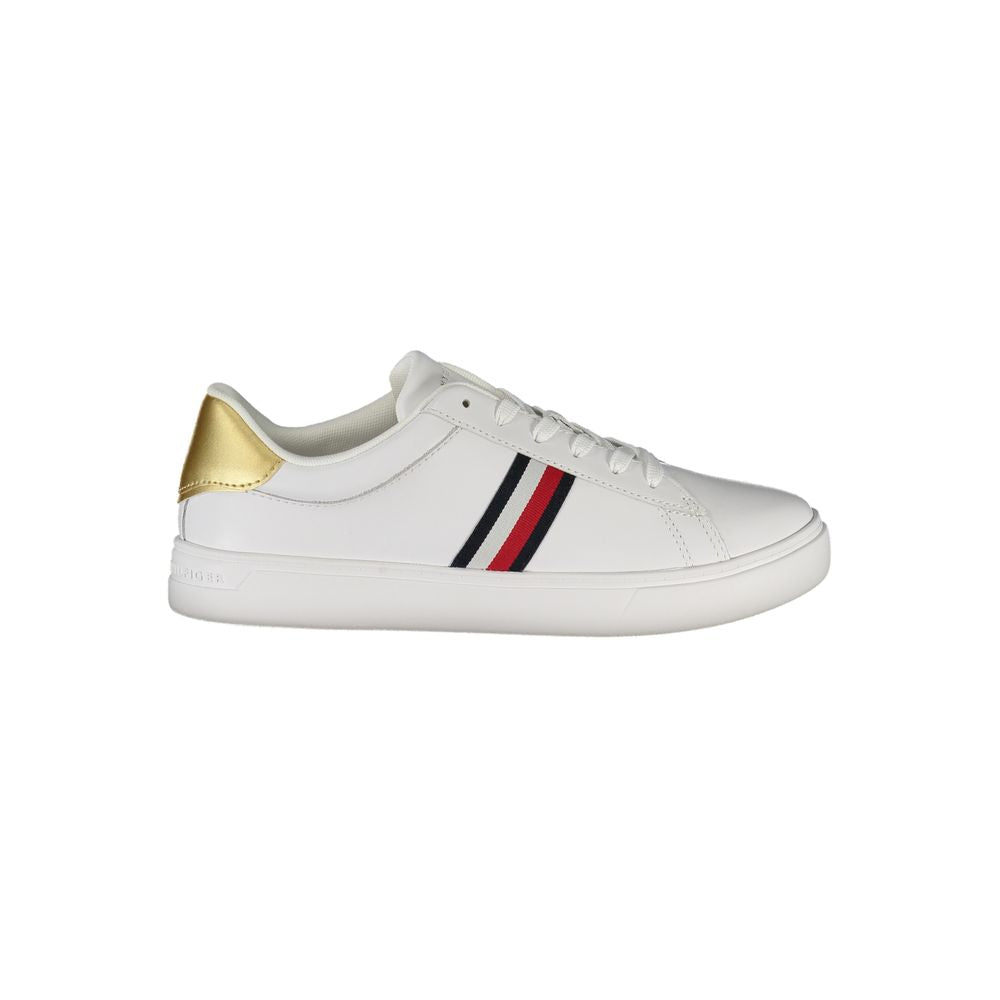 Tommy Hilfiger Bianco Polyurethane Women Sneaker