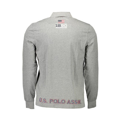 U.S. POLO ASSN. Grigio Cotton Men Polo Shirt