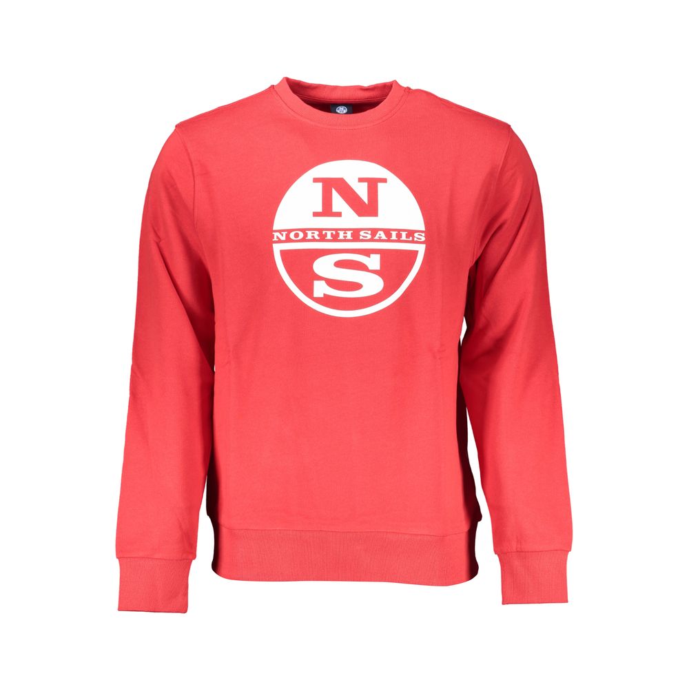North Sails Red Cotton Men Sweatshirt
