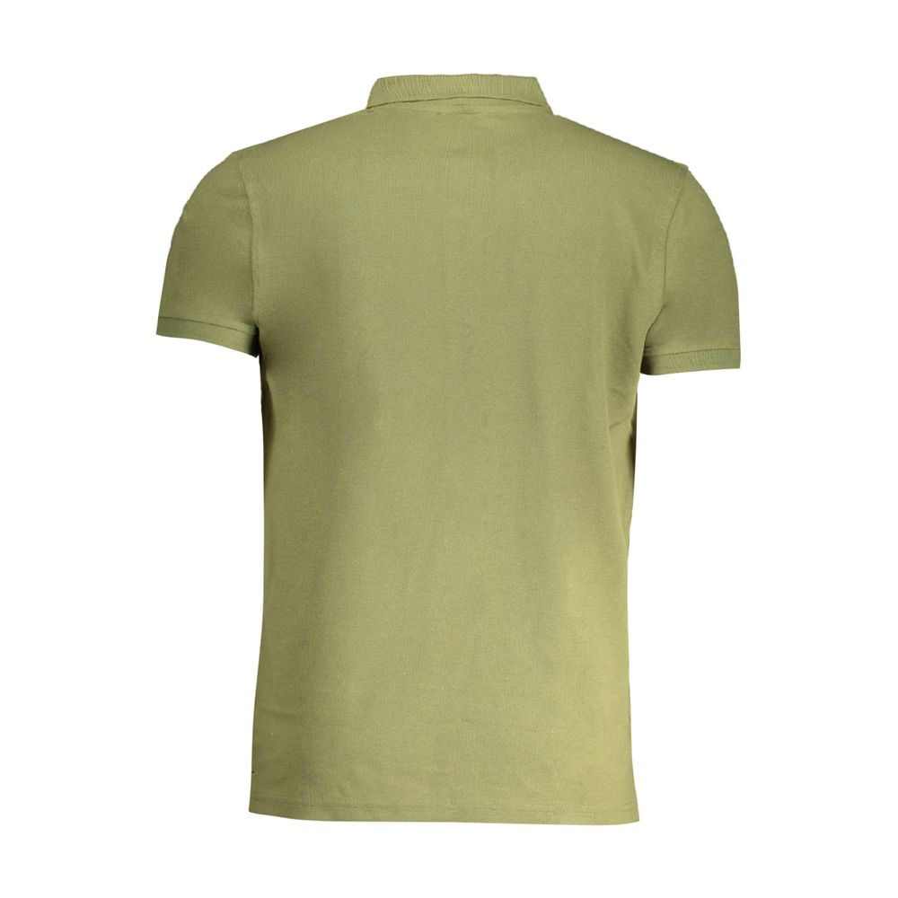 Cavalli Class Verde Cotton Men Polo Shirt