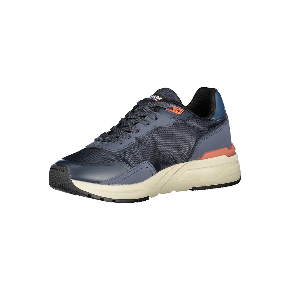 Blauer Blue Polyester Athletic Sneakers Blauer