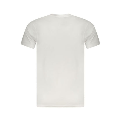 Cavalli Class Bianco Cotton Men T-Shirt