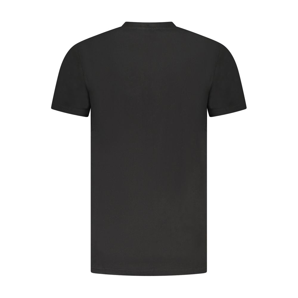 Cavalli Class Black Cotton Men T-Shirt