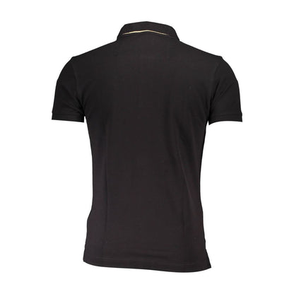 La Martina Black Cotton Men's Polo Shirt