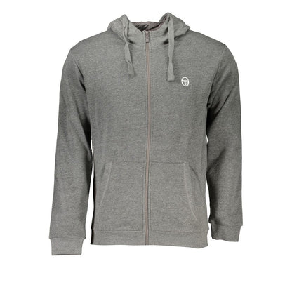 Sergio Tacchini Gray Cotton Sweatshirt Sergio Tacchini