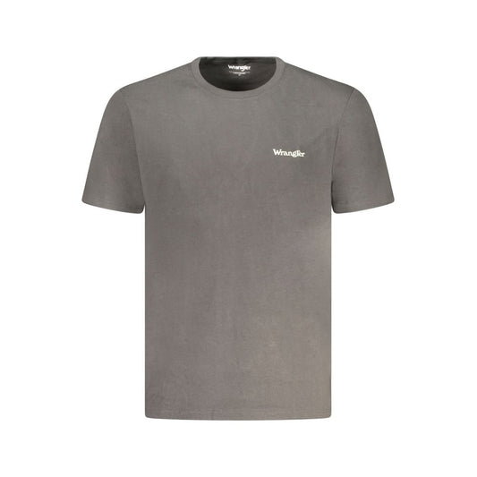 Wrangler Black Cotton Men T-Shirt